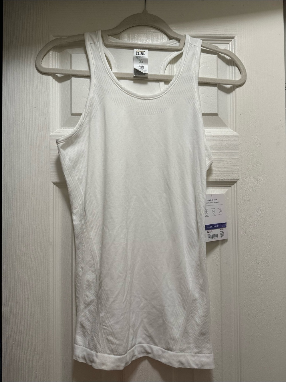 Athleta Girl Power Up Seamless Tank White Size XXL (16)